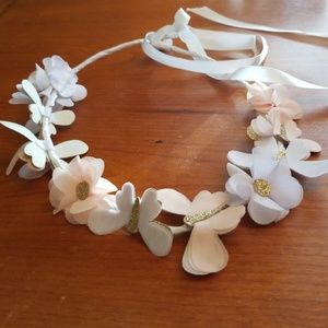 Floral butterfly headband